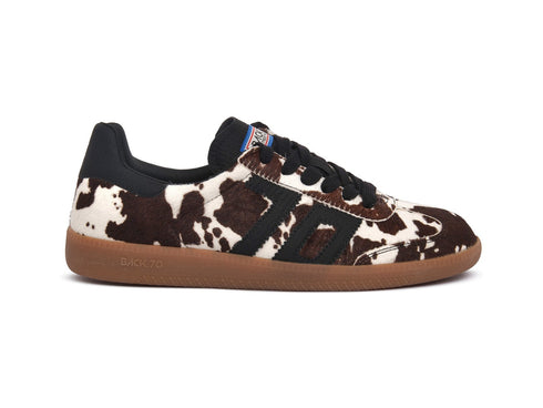 Back 70 Sneaker Donna Cloud in Cavallino con Stampa Mucca